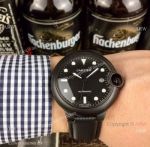 Replica Cartier Ballon Bleu de Black PVD watches New Model